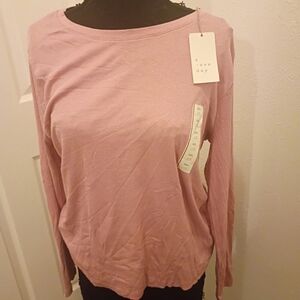 A New Day Women's Soft Pink Long Sleeve Tee